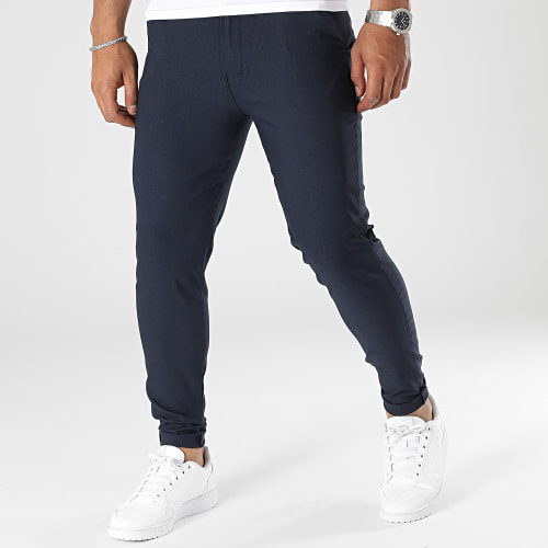 Lot De 2 Pantalons Chino Vert Kaki Bleu Marine