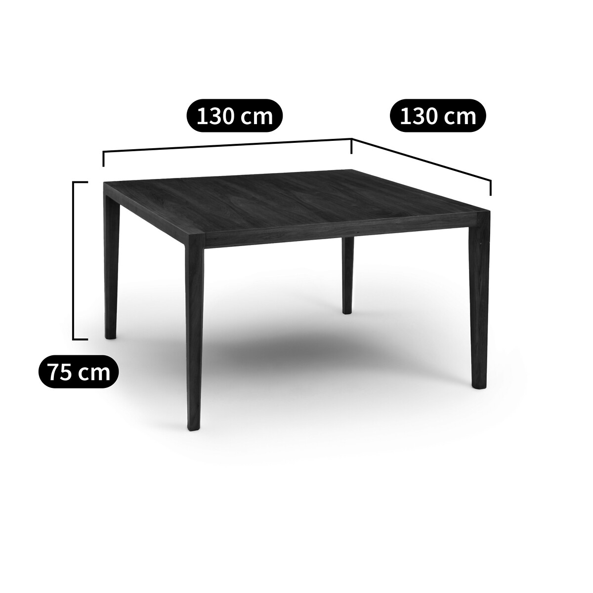 AM.PM<br>Mesa quadrada, Nizou, design E. Gallina
