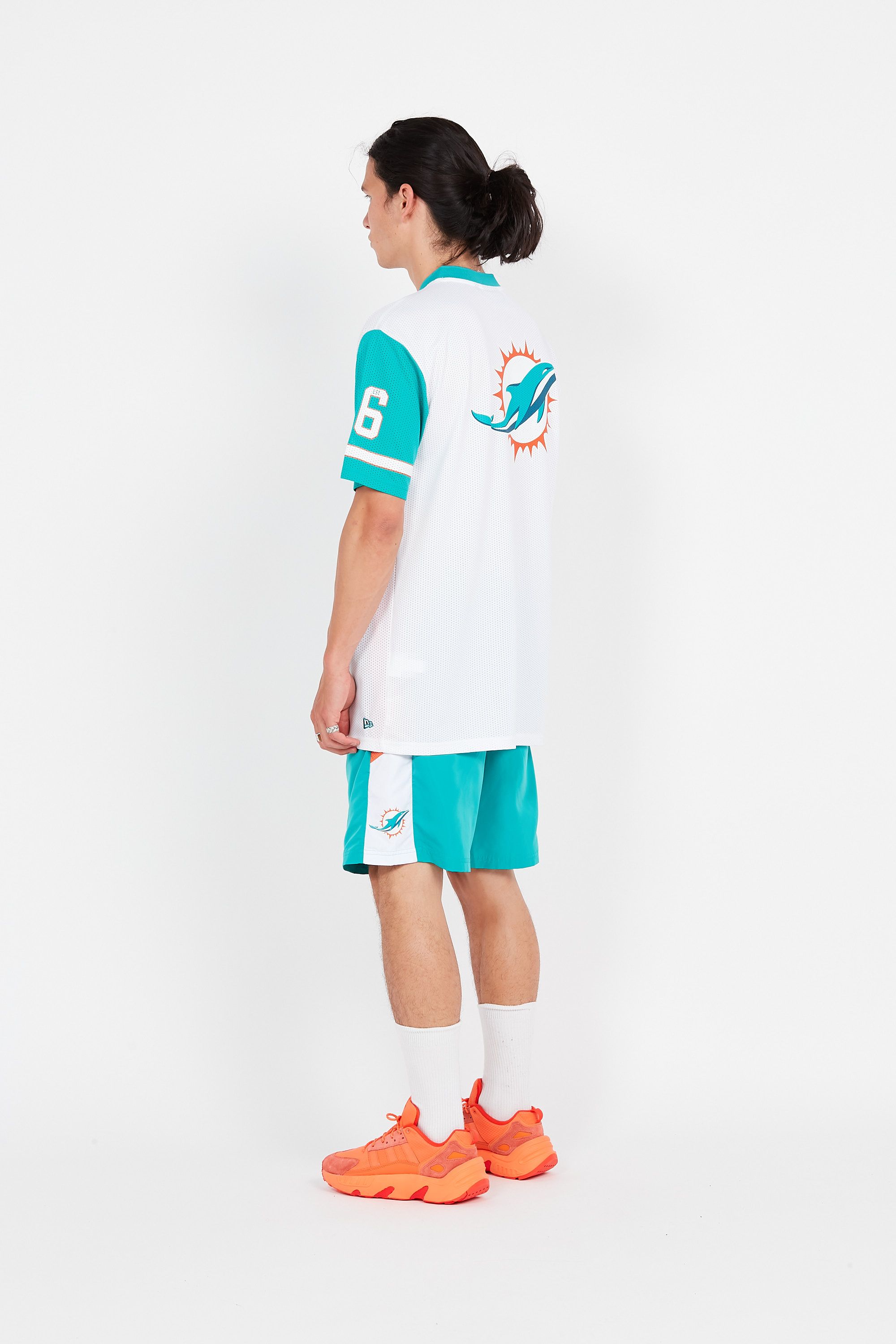 NEW ERA T-shirt  NFL TEAM LOGO OVRSZD MESH TEE MIADOL Blanc