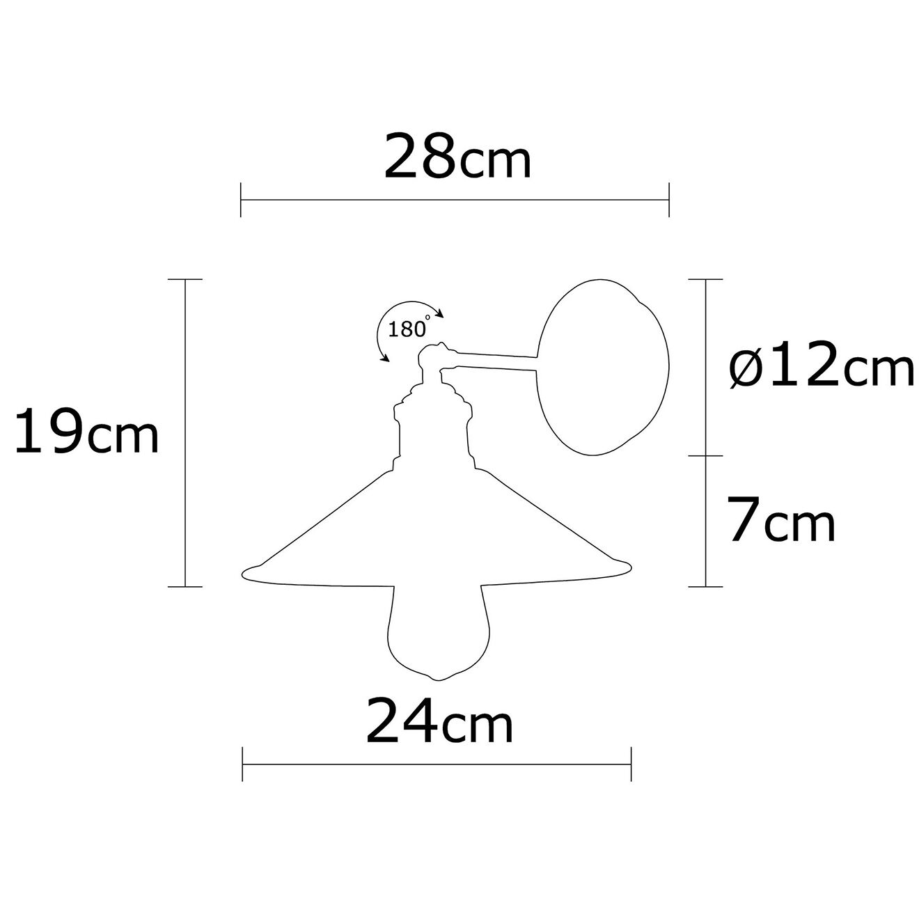 Sheen Applique murale Berceste  vintage - 24x20 cm