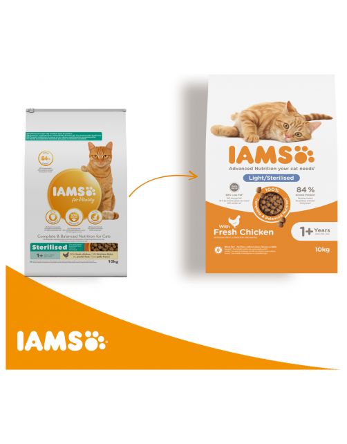 Iams Cat Adult Sterilised Kip - Kattenvoer