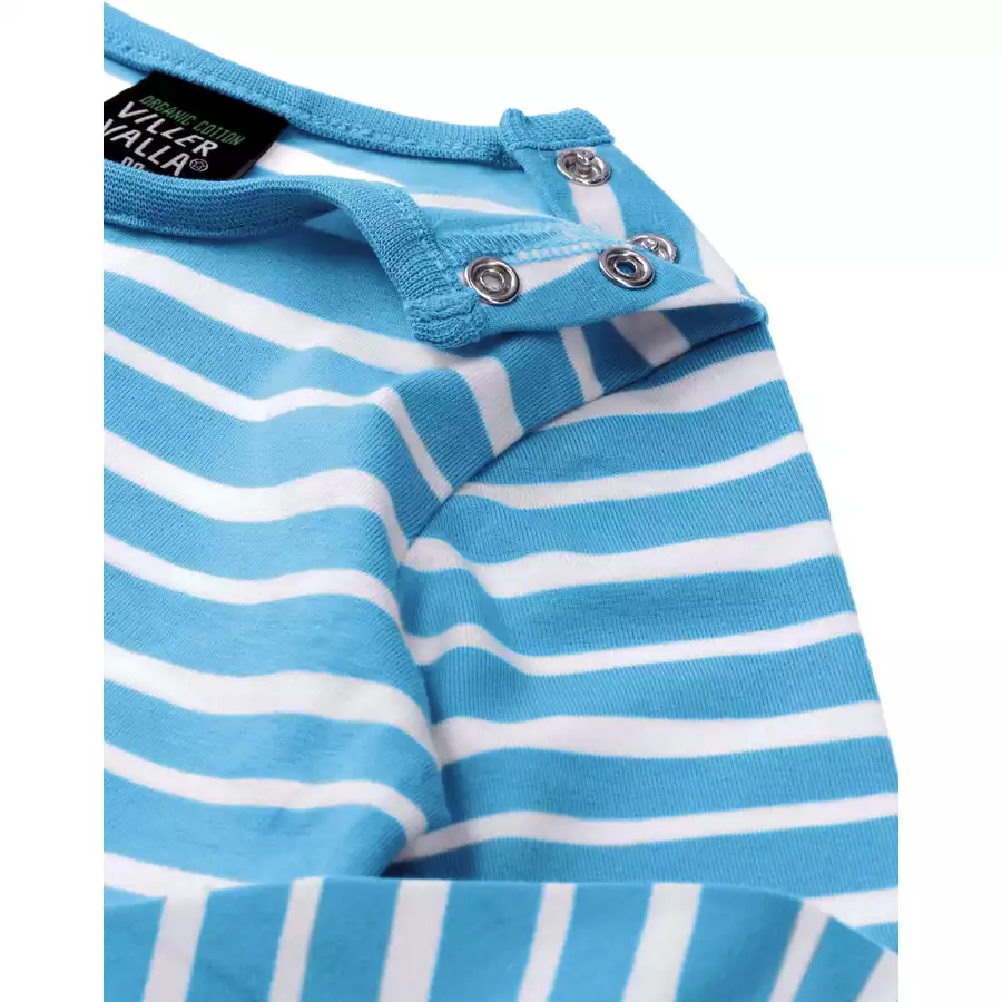 Villervalla Shirt Langarm Stripes meeresblau