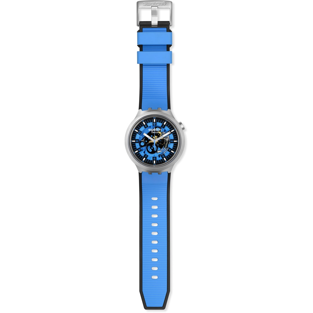Swatch Big Bold Irony Lacquered Azure Blue Daze