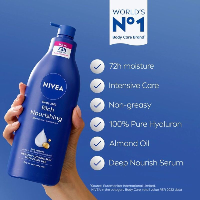 Nivea - Bodymilk - Verzorgend - 400 ml - Amandelolie