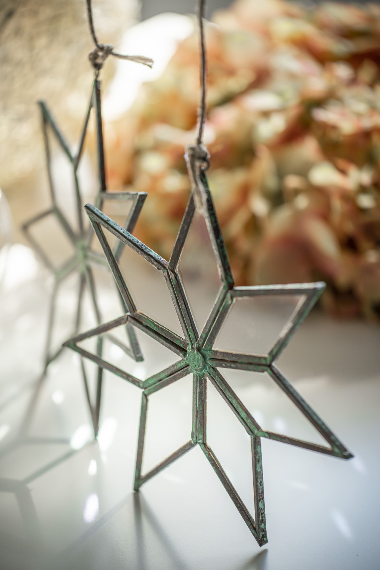 Ornament 'Stern', Metall und Glas, Ø 14,5 cm von fischer's lagerhaus