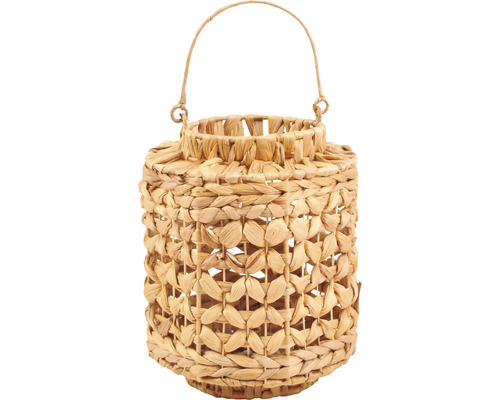 Lafiora lantaarn geweven van waterhyacint, Ø 26 cm, H 32 cm