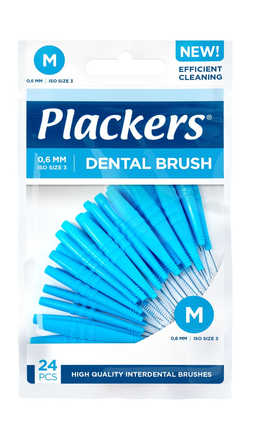 Plackers Dental brush 0,6mm M 24 stk