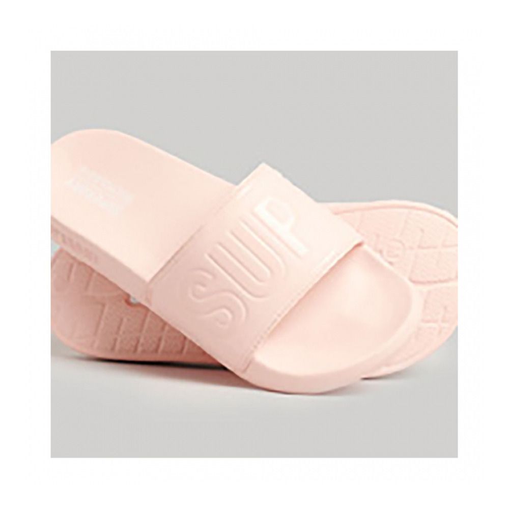 Superdry CODE CORE POOL SLIDE - Sandales Femme pink pesca