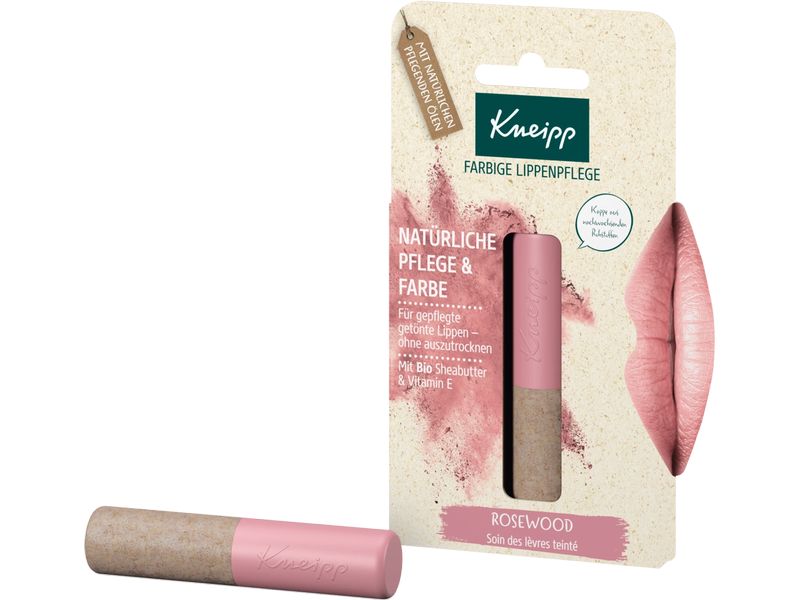 Kneipp Lippenpflege Rosewood 3.5 g Natürliche Lippenpflege mit einem Hauch von Rosé