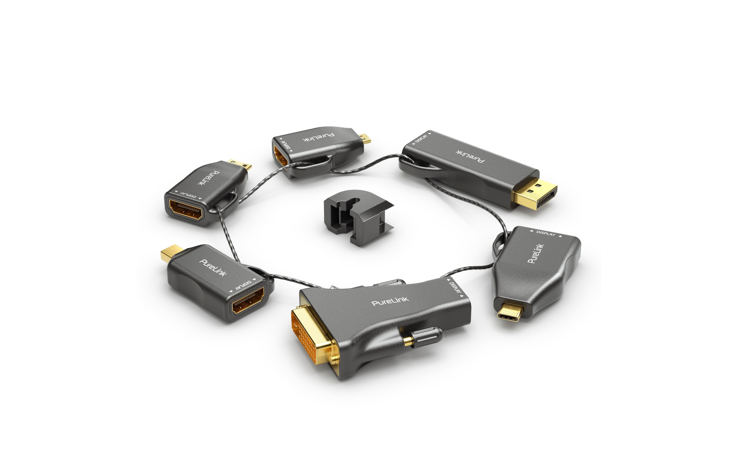 Adapterring IQ-AR210 HDMI 4K/60Hz4K HDMI Adapterring mit sechs Adaptern