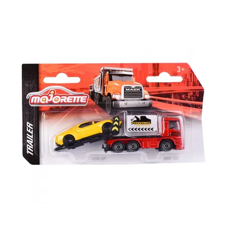 Majorette MAN TGS Tow Truck w. Ford GT yellow