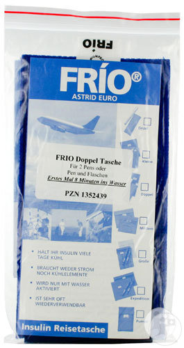 Frio Pochette Stylo Duo 8x18cm Bleu 1 Pièce