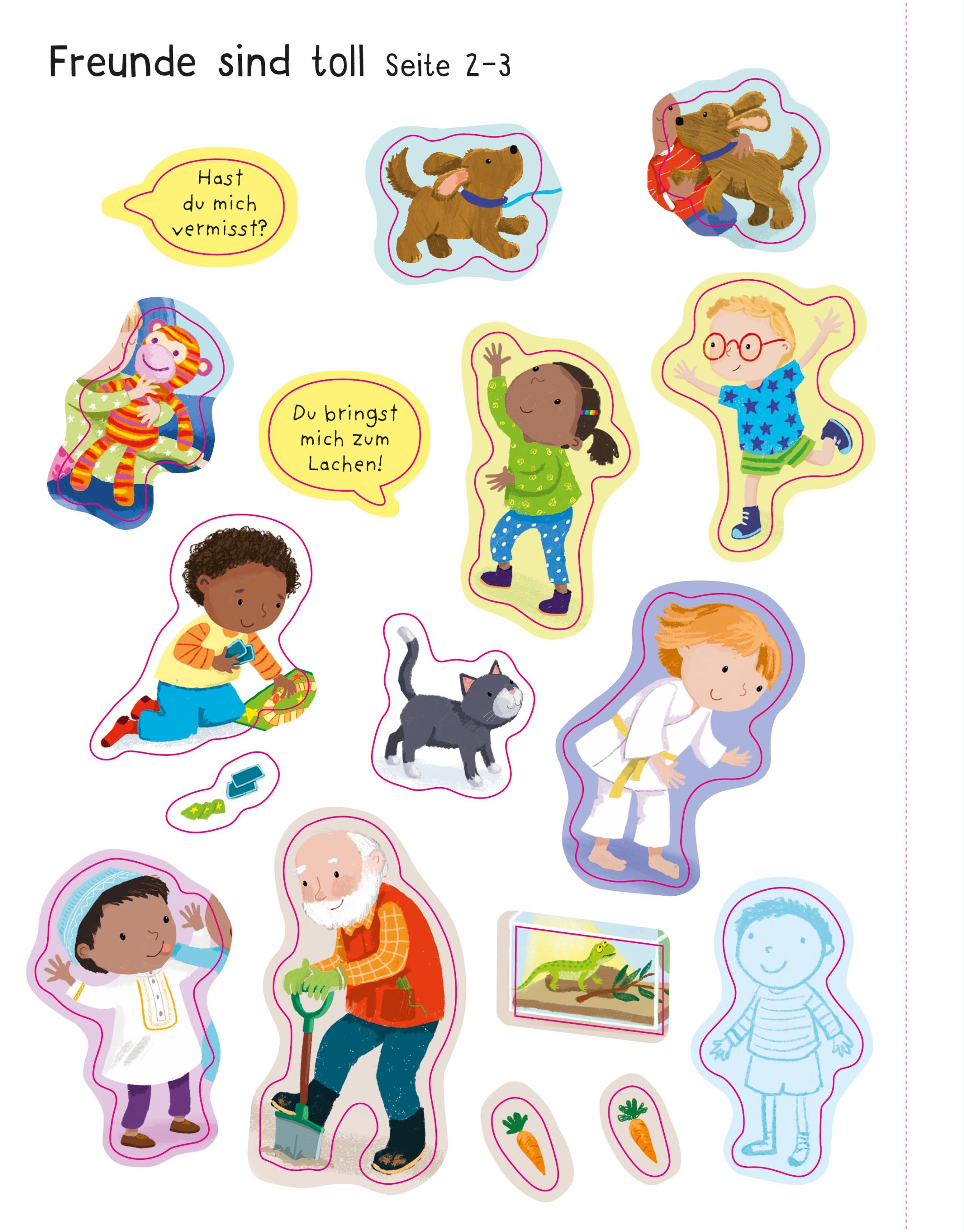 Mein erstes Stickerbuch: Alle meine Freunde