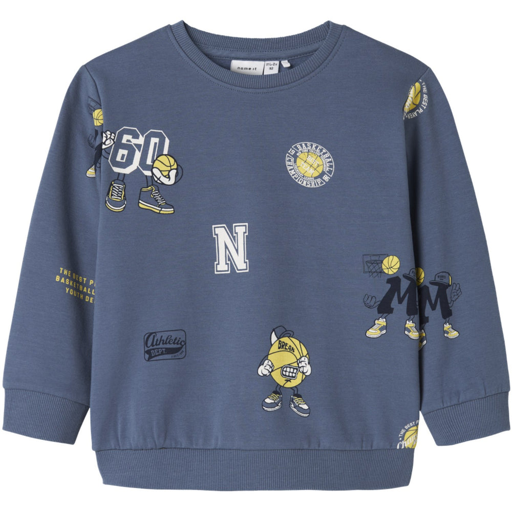 Køb Name It China Blue Thim Regular Sweatshirt