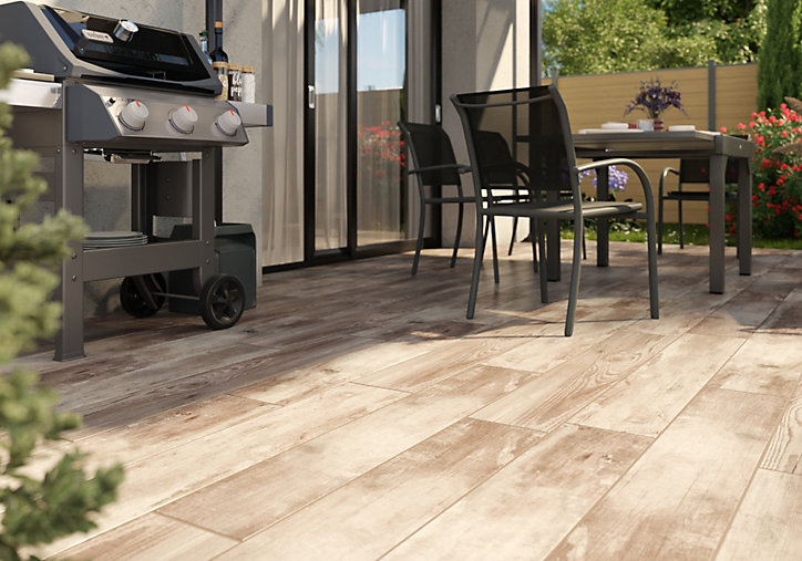 Carrelage extérieur Broown marron 22,5 x 119,5 cm