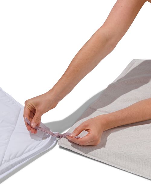 housse de couette en coton doux 260x200/220 blanc