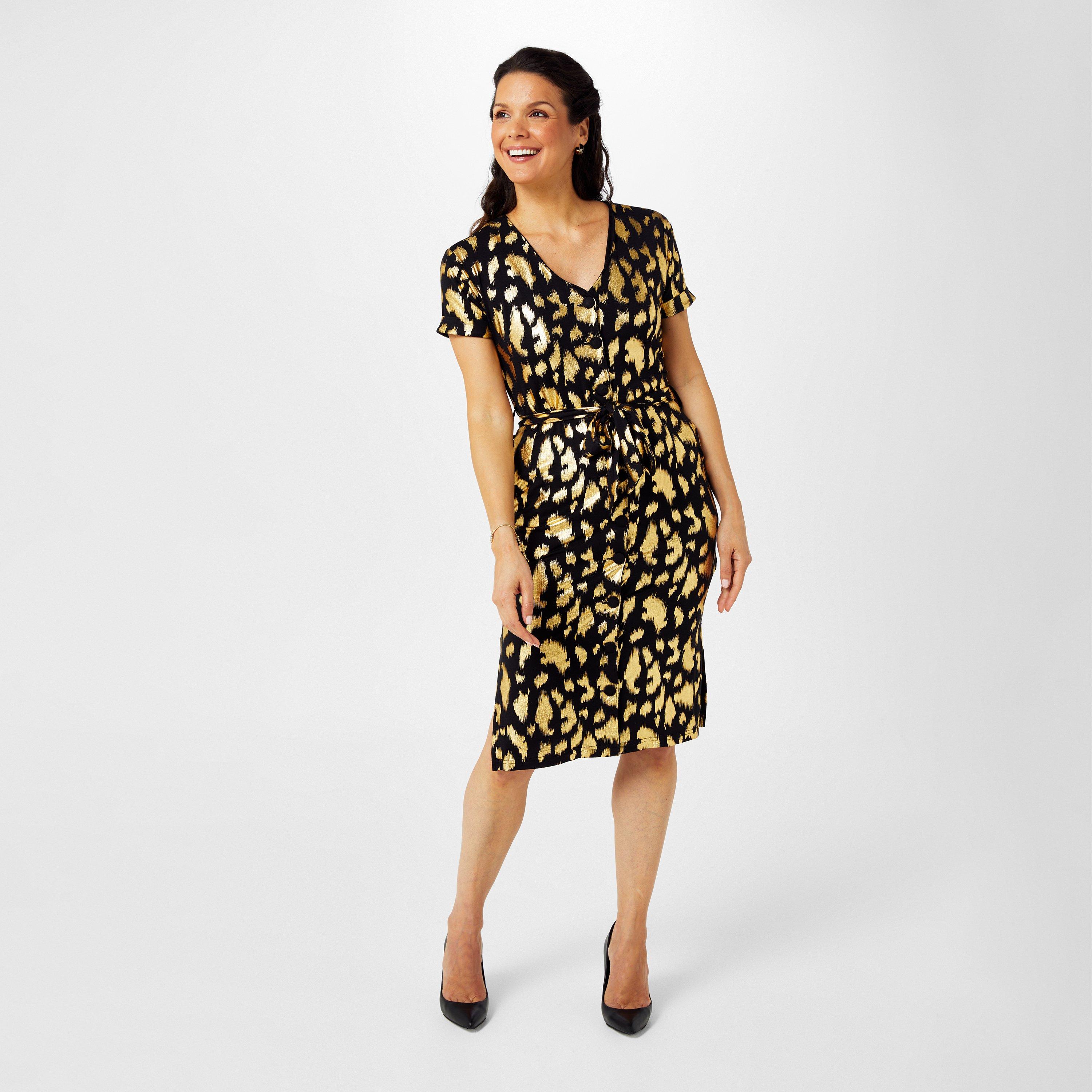 Biba Foil Printed Dress