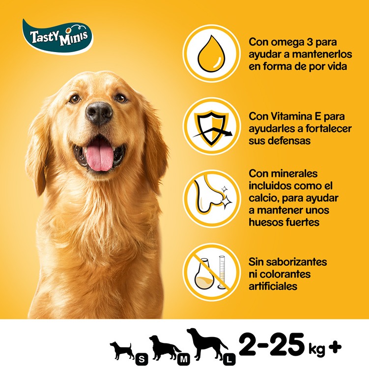 Pedigree Tasty Mini Snacks Sabor Carne e Aves para Cães