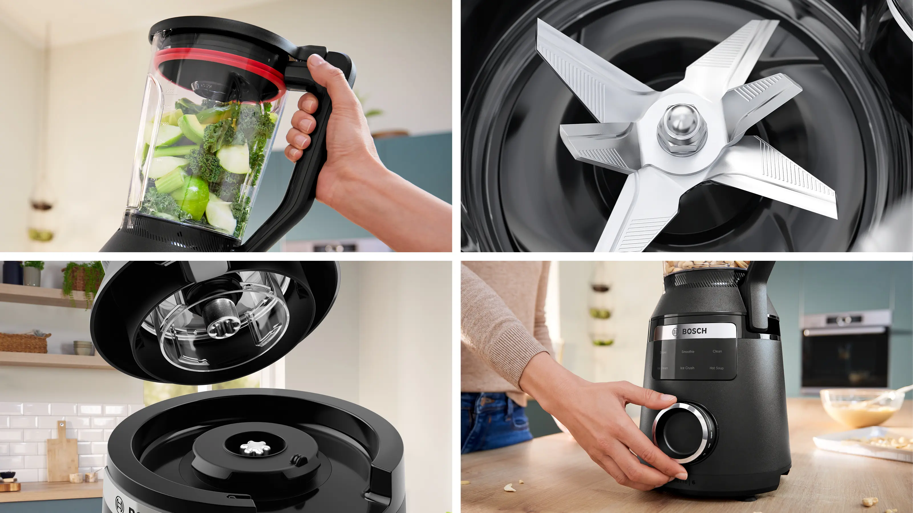 Serie 6 Blender met hoge prestaties VitaPower 1800 W Zwart