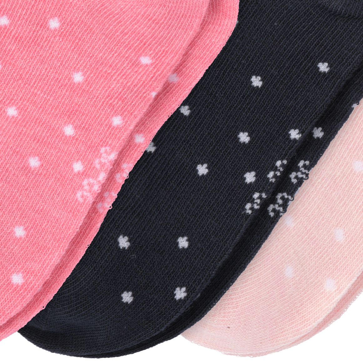 Topolino 3 Paar Mädchen Sneaker-Socken im Set pink / dunkelblau / rosa