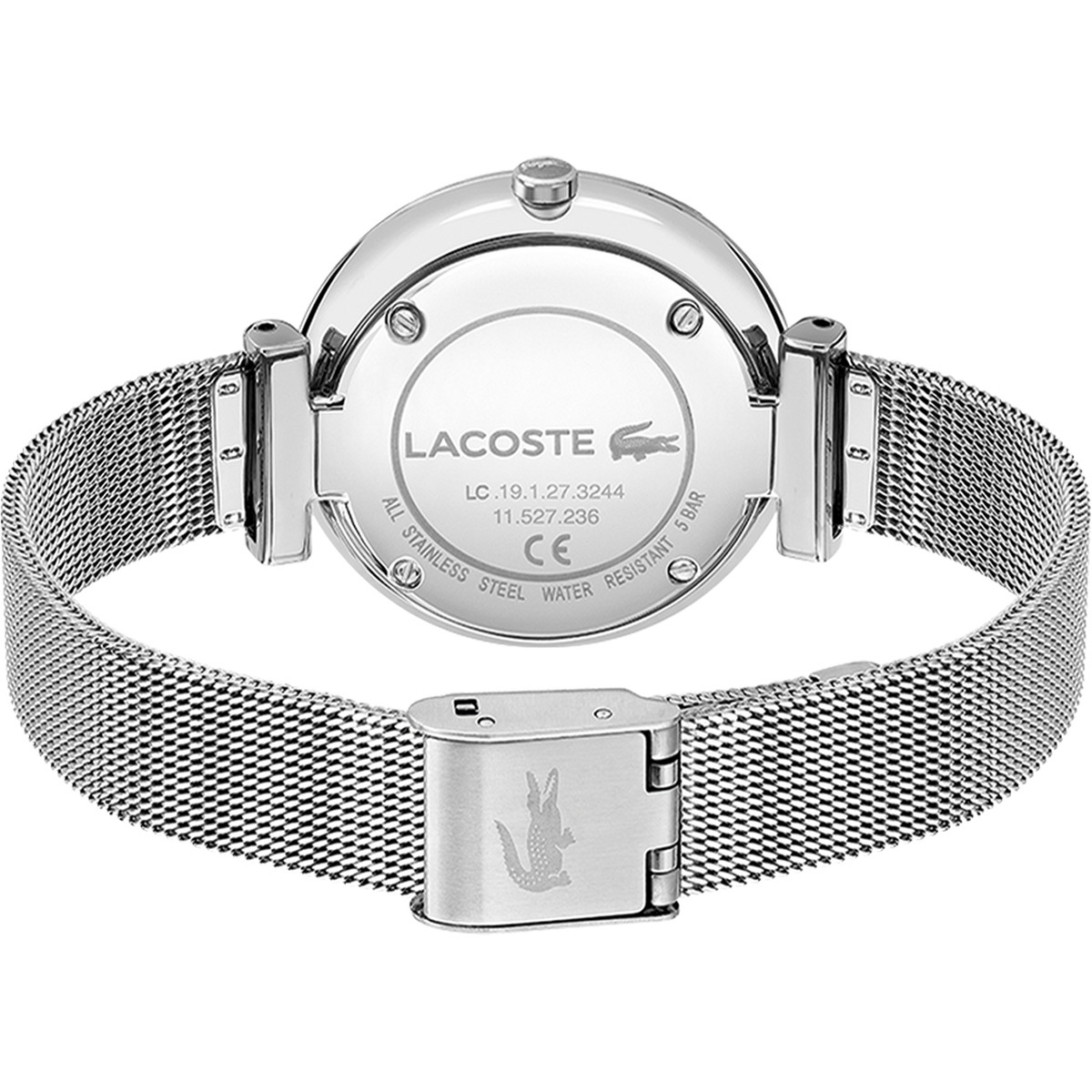 Montre Lacoste femme acier maille milanaise