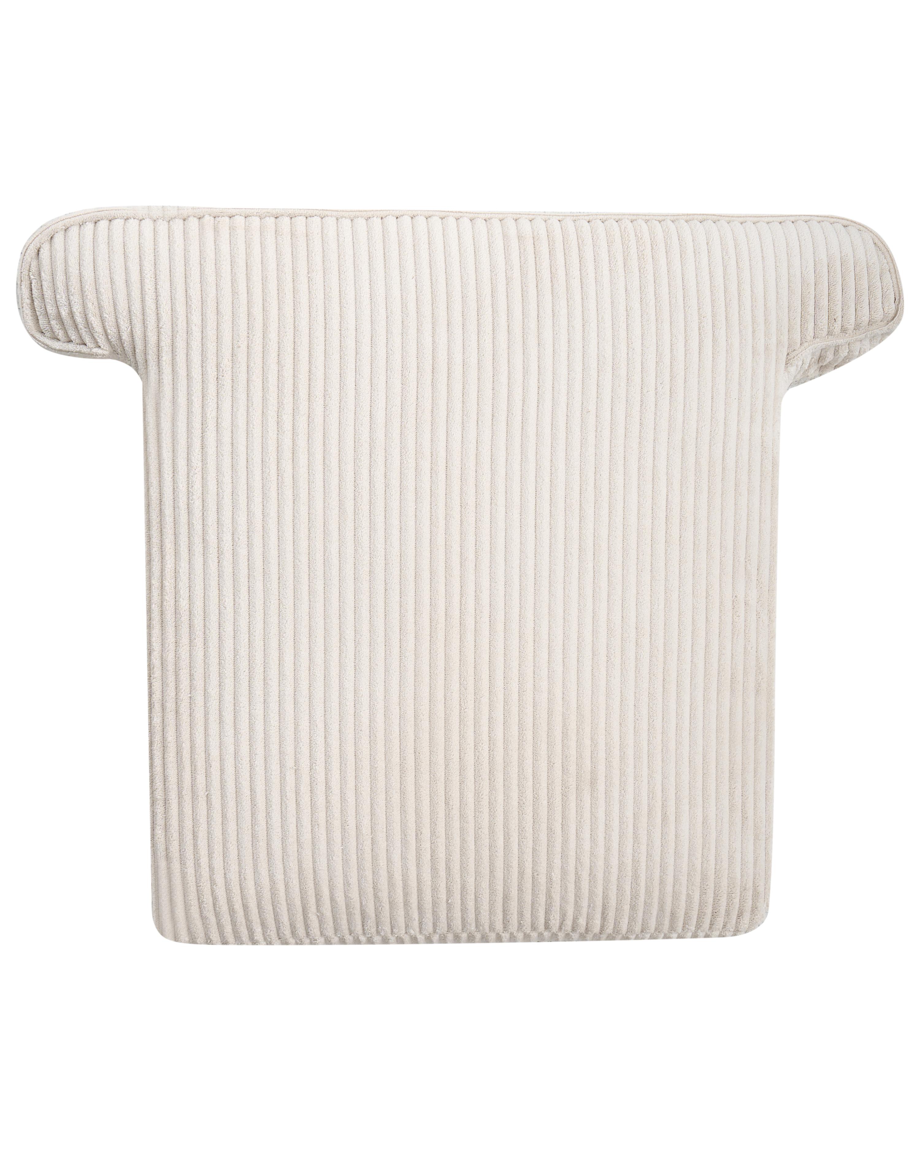 Oorfauteuil ABSON Corduroy Lichtbeige