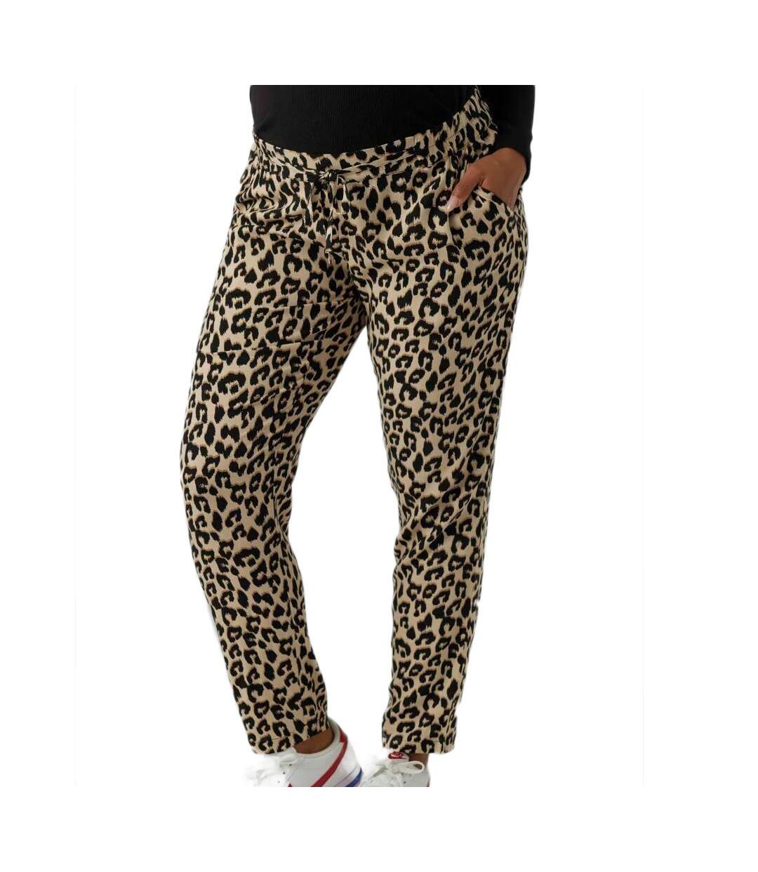 Pantalon Beige à Imprimés Femme Vero Moda Easy Nw Loose