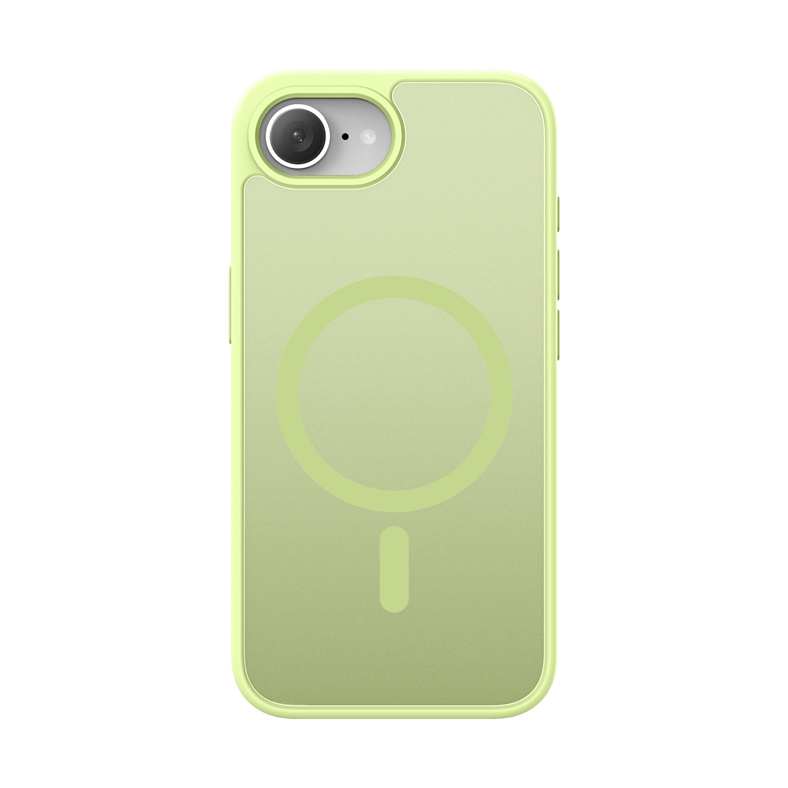 iPhone 16e MagSafe Hybrid Hardcase Hülle mit TPU Bumper - Grün