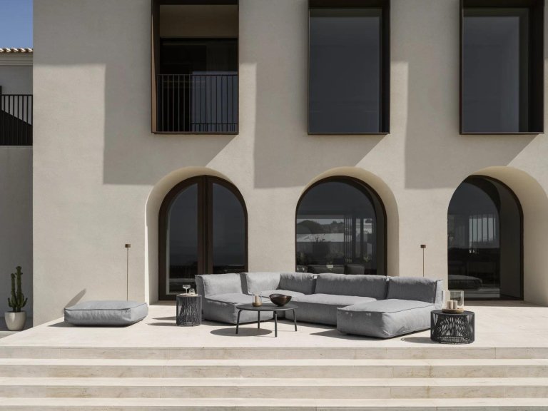 Blomus Yua salontafel Outdoor Ø80x35 Granite Grey