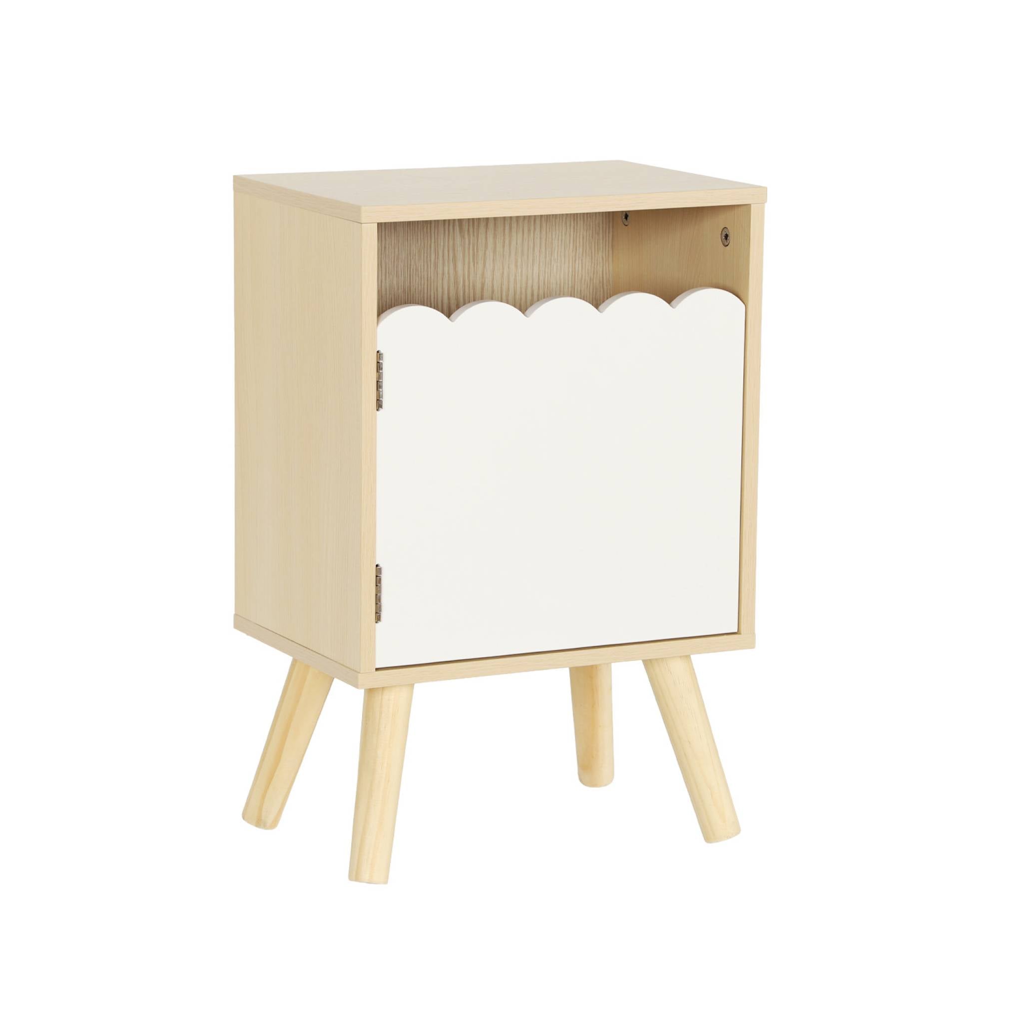 sweeek - Kinder-nachtkastje houtdecor 1 deur