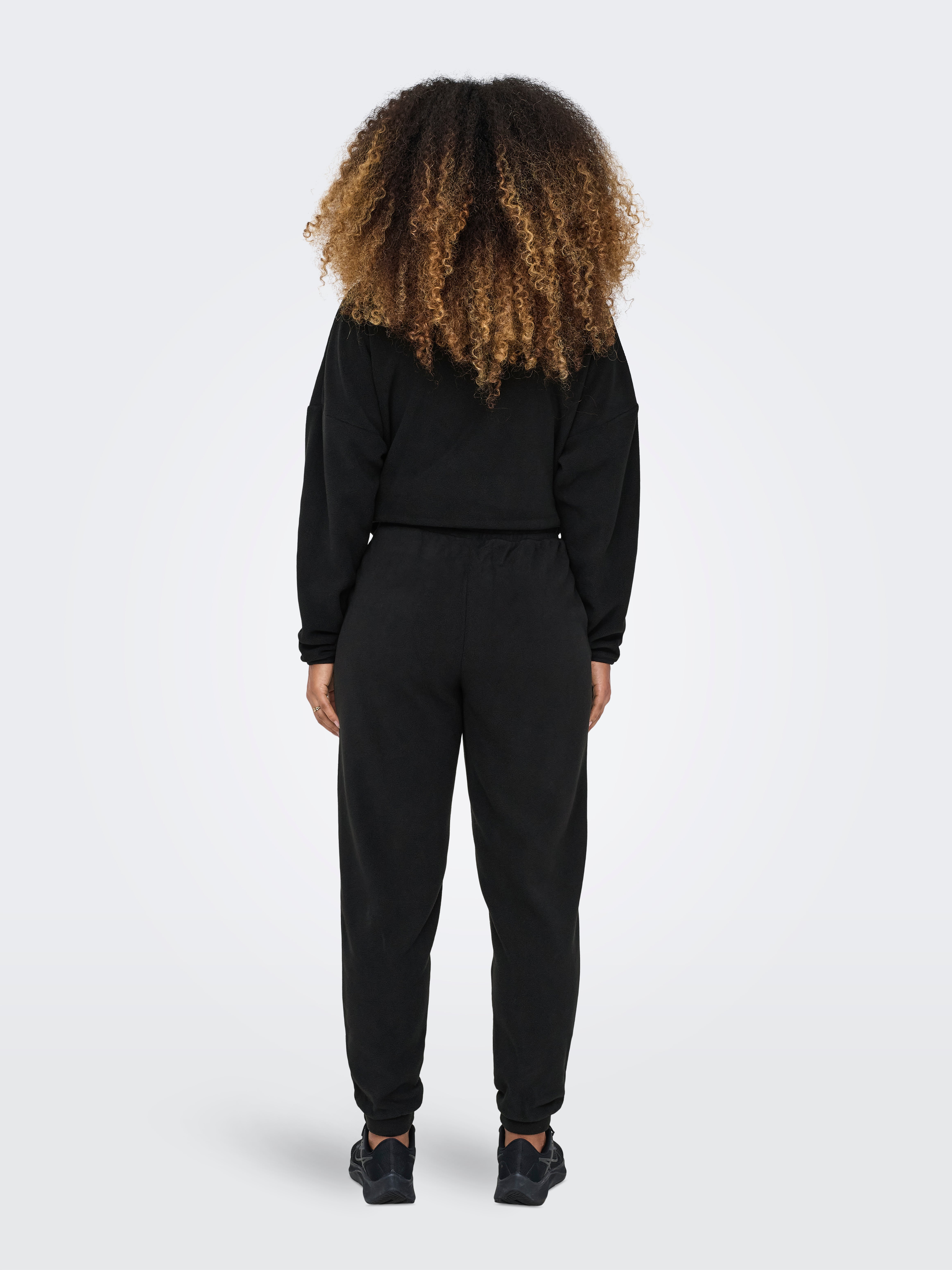ONPFLEE fleece Hohe Taille Normal geschnitten Jogginghose Black