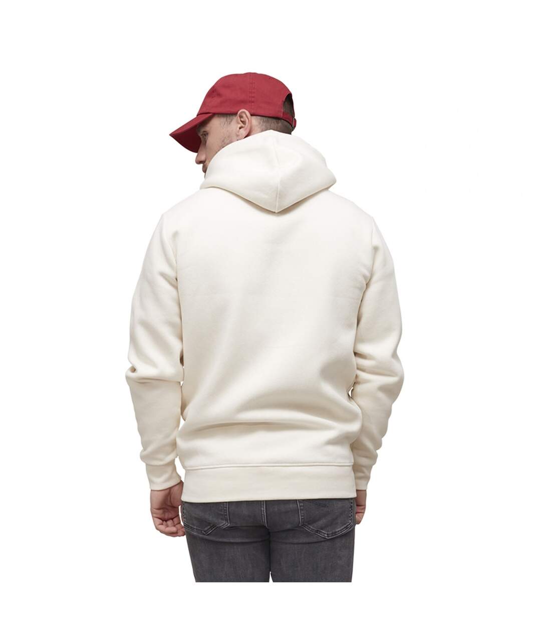 Sweat zippé avec capuche en coton homme Slimane