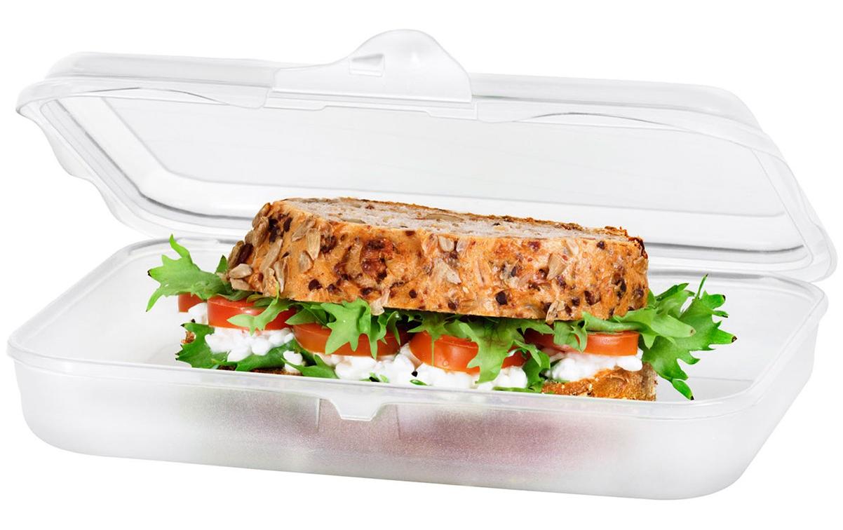 Lunchbox Fun 750 ml, TransparentSnackdose für Unterwegs