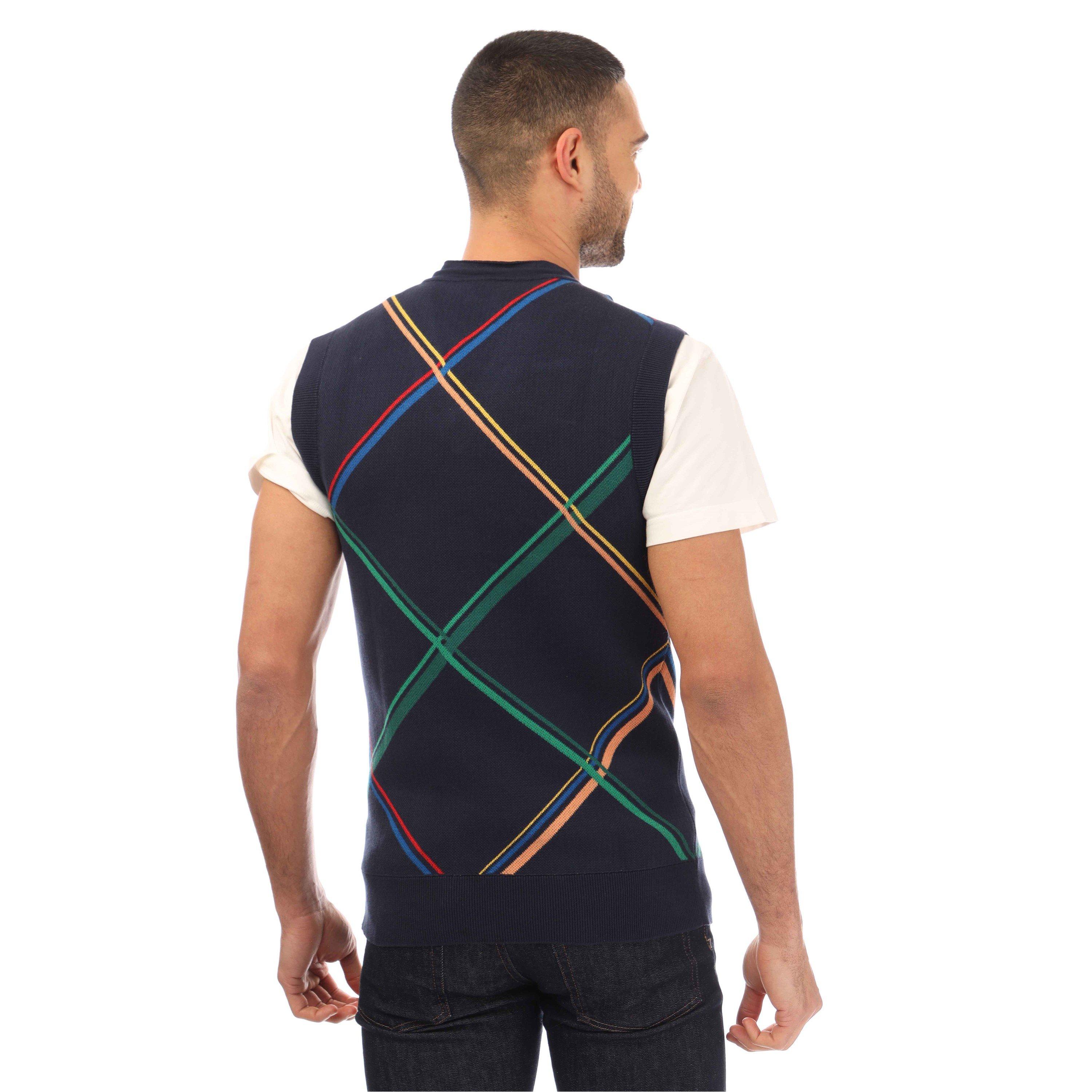 Lacoste Check Sweater Vest