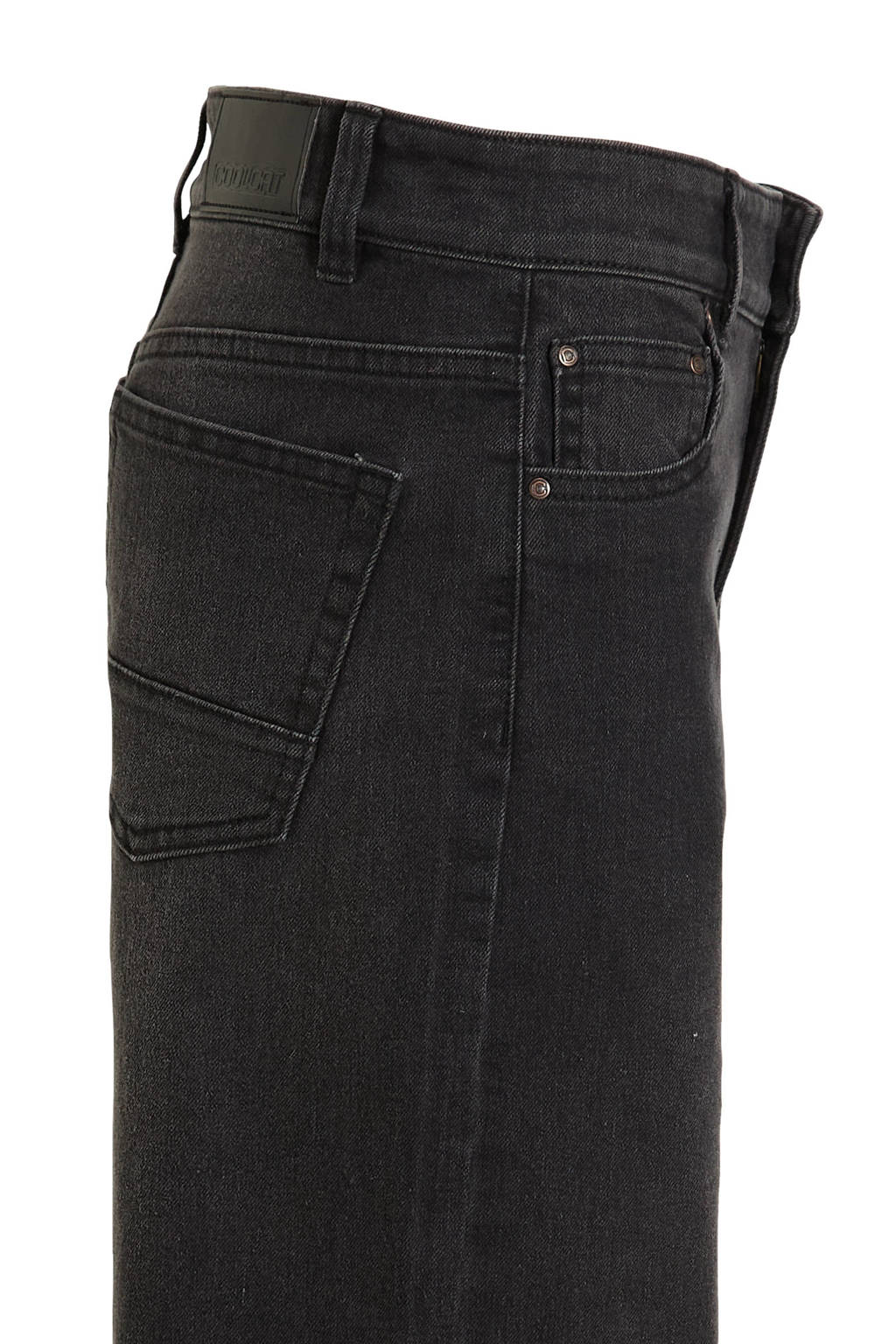 Coolcat Wide Leg Jeans Dominique Donker Grijs