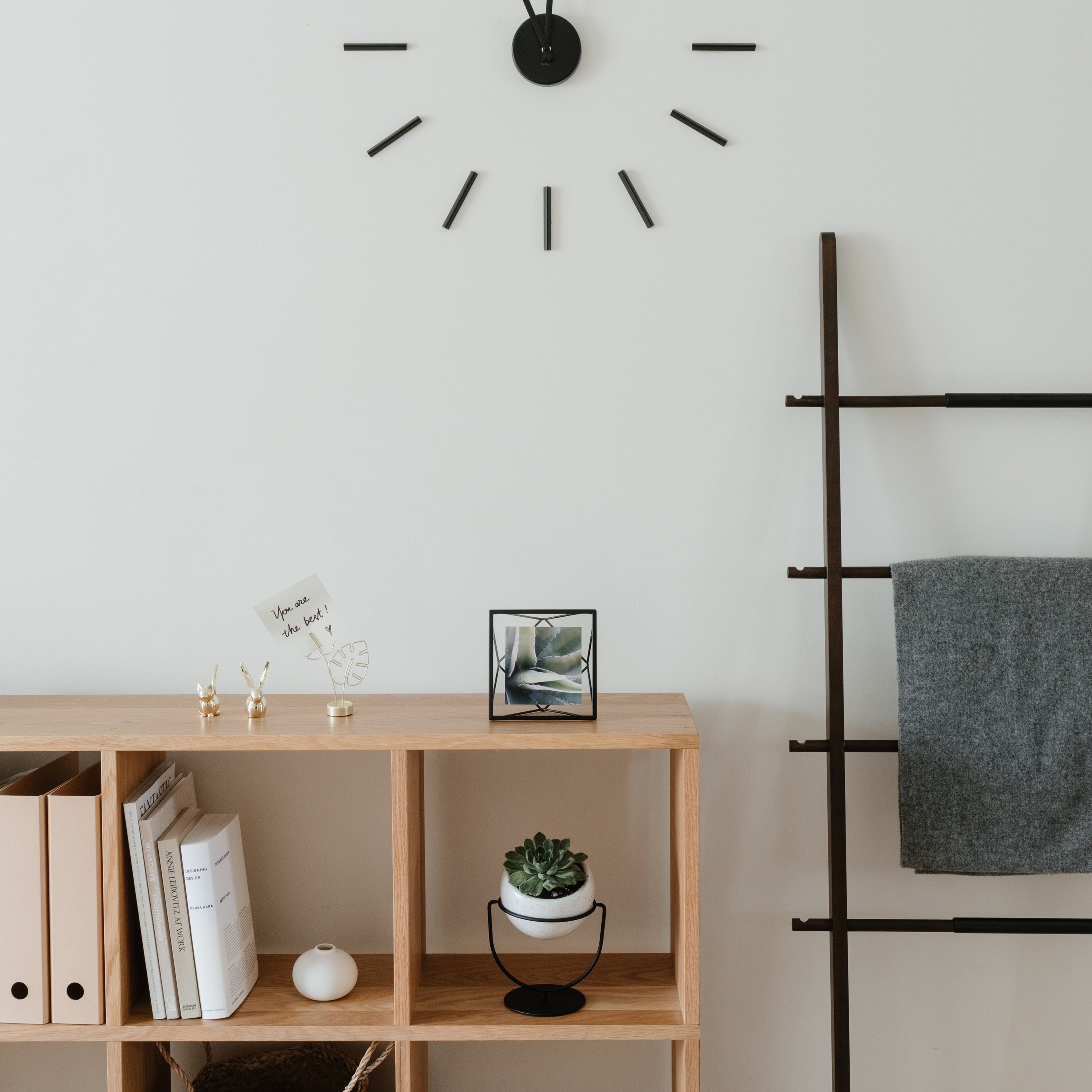 Umbra Blink Wandklok - Zwart