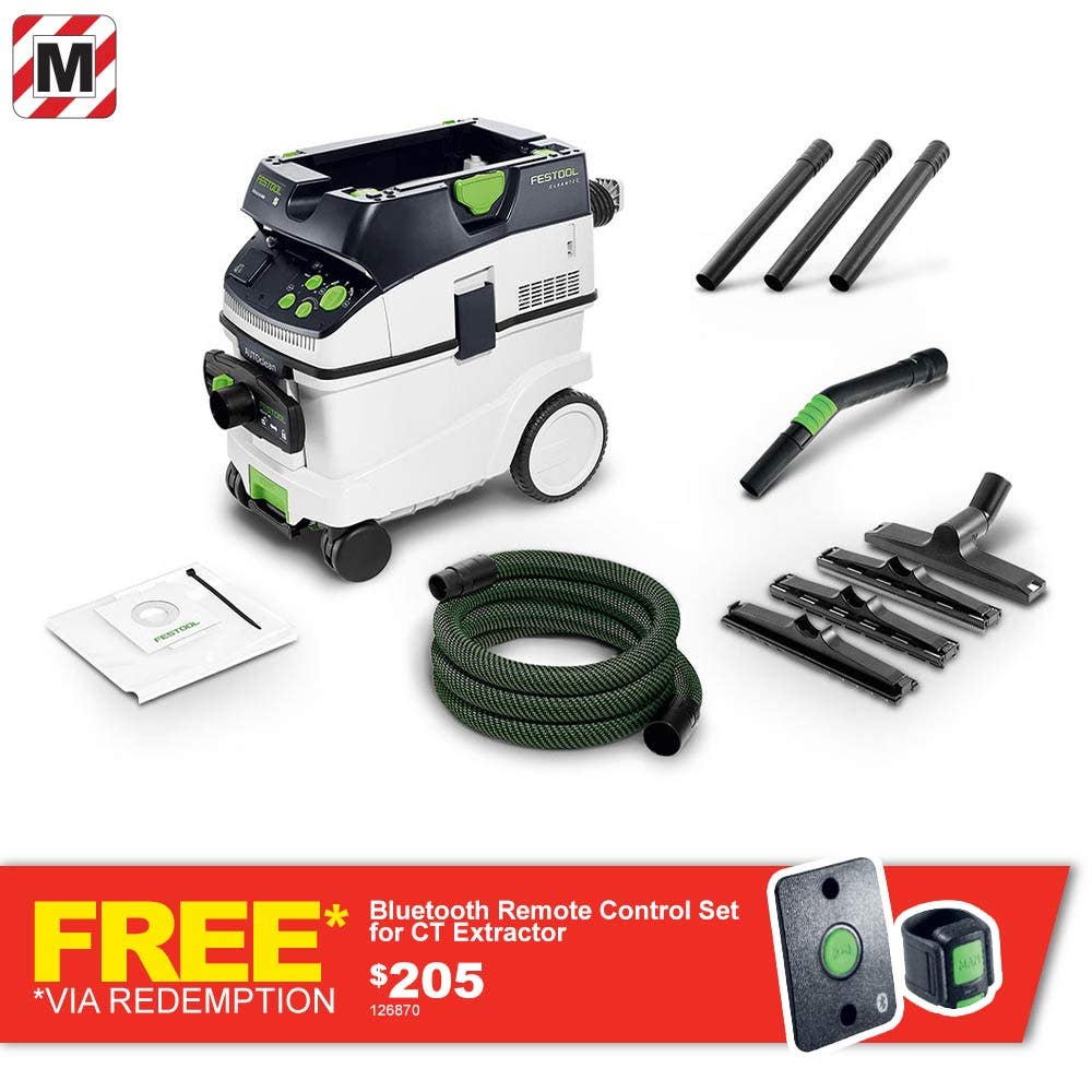 FESTOOL 36L 1200W M-Class Dust Extractor with Autoclean 575849