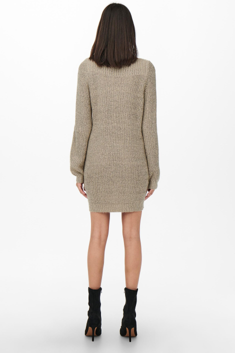Jacqueline de Yong taupe dames jurk