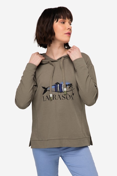 Hoodie, Fisch Motiv, Kapuze, Langarm