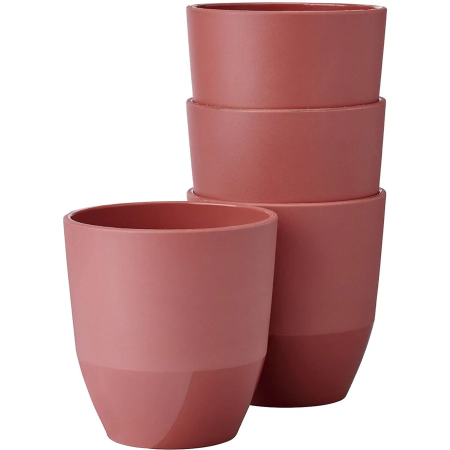 Mepal Becher Silueta 200 ml 4er Set rosa-rot