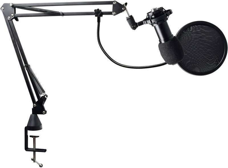 Studiomicrofoonset - Condensatormicrofoon - Inclusief Shockmount en Popfilter