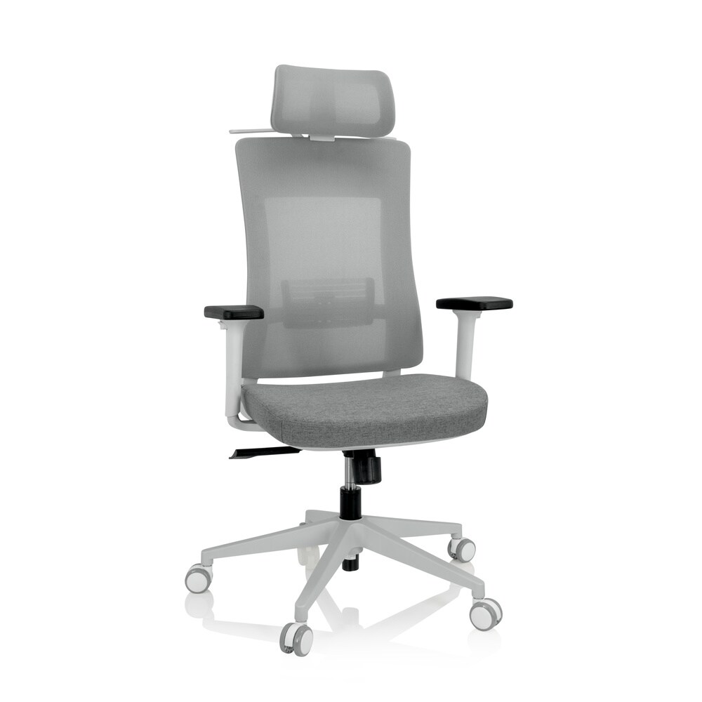 Profi Bürostuhl COMFIO WMH Stoff/Netzstoff mit Armlehnen (höhenverstellbar) hjh OFFICE