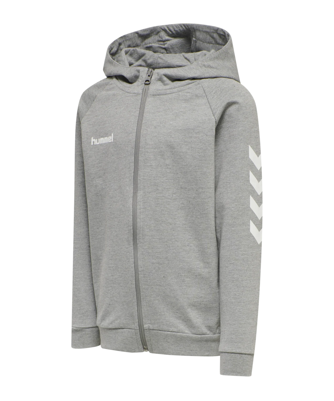 Hummel Cotton Kapuzenjacke Kids Grau F2006