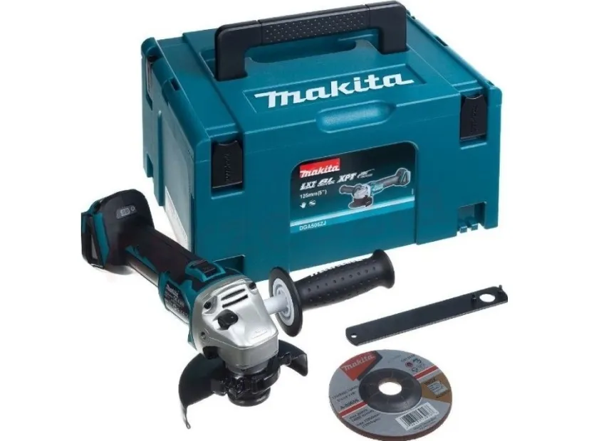 Makita DGA506ZJ - Vinkelkværn - ledningfri - 125 mm - intet batteri - 18 V - SOLO