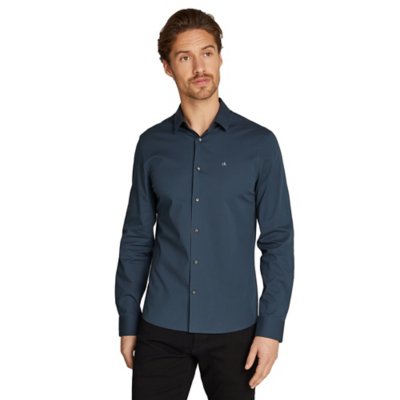Chemise à manches longues homme Poplin Stretch Slim CALVIN KLEIN