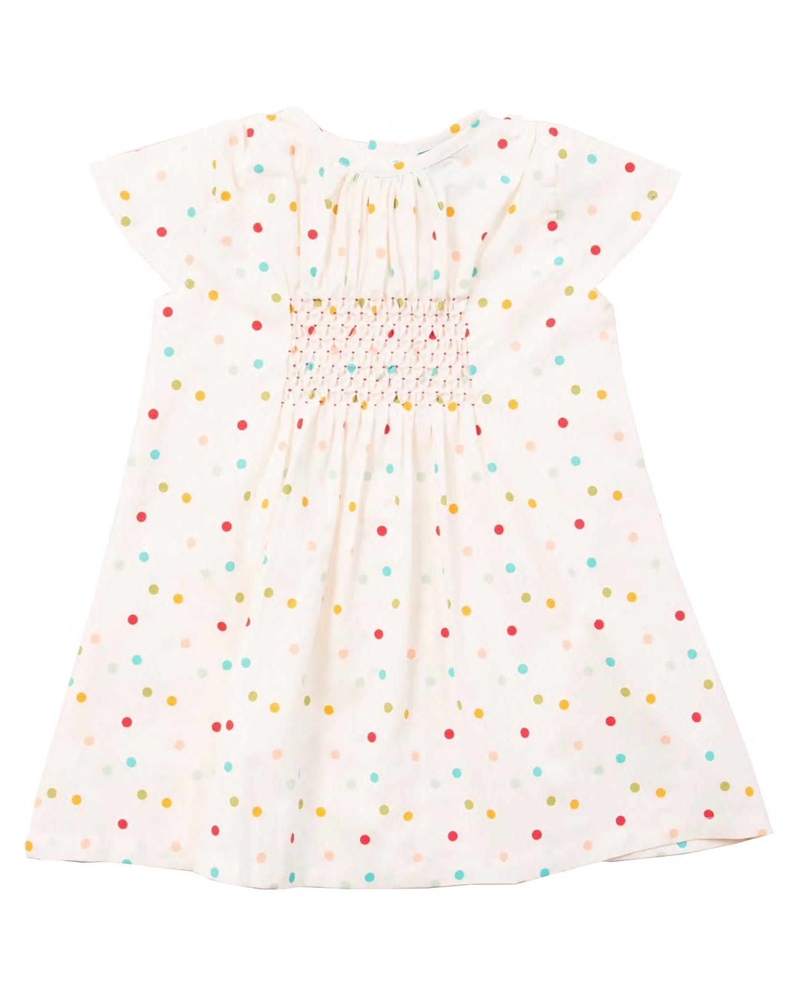 Kurzarmkleid RAINBOW SPOTS in bunt