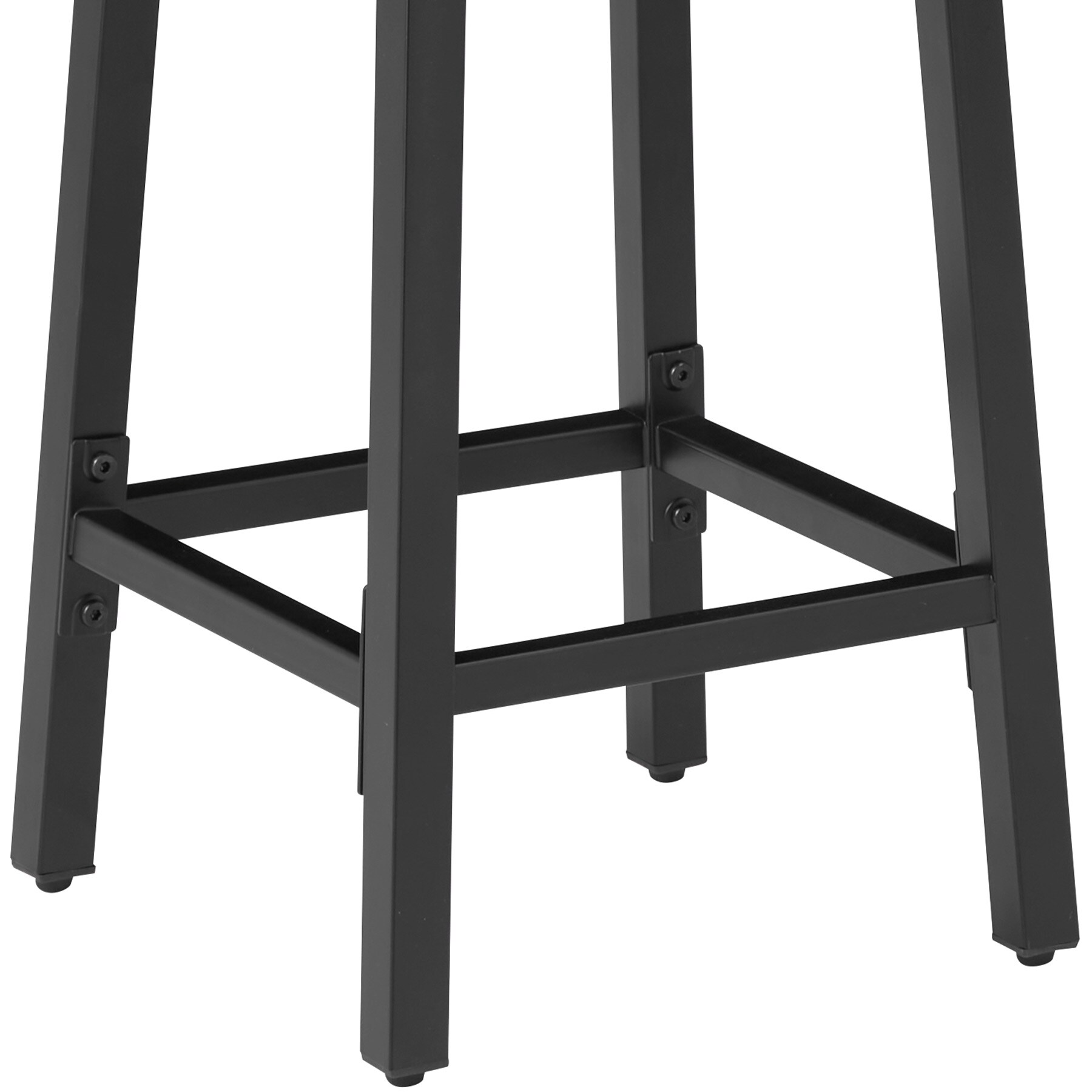 tectake® 2er Set Barhocker, Industrial Style, mit höhenverstellbaren Kunststofffüßen, Sitzhöhe 66 cm