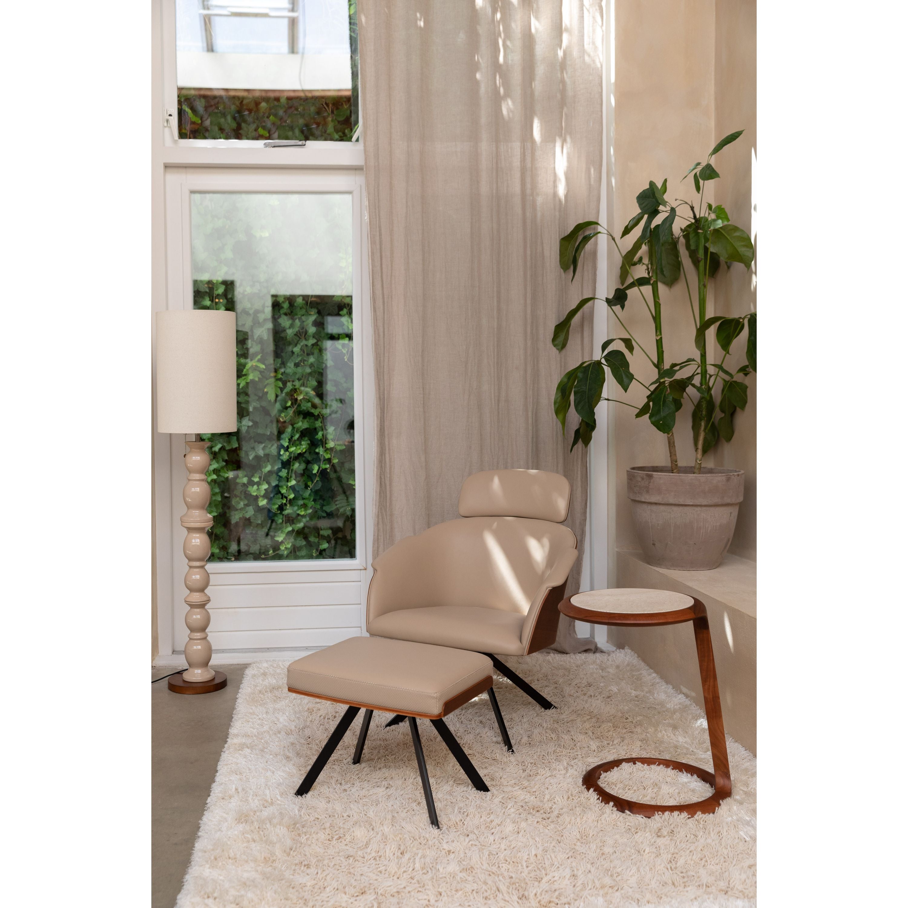 Zuiver Frie Kruk| Hocker - Beige