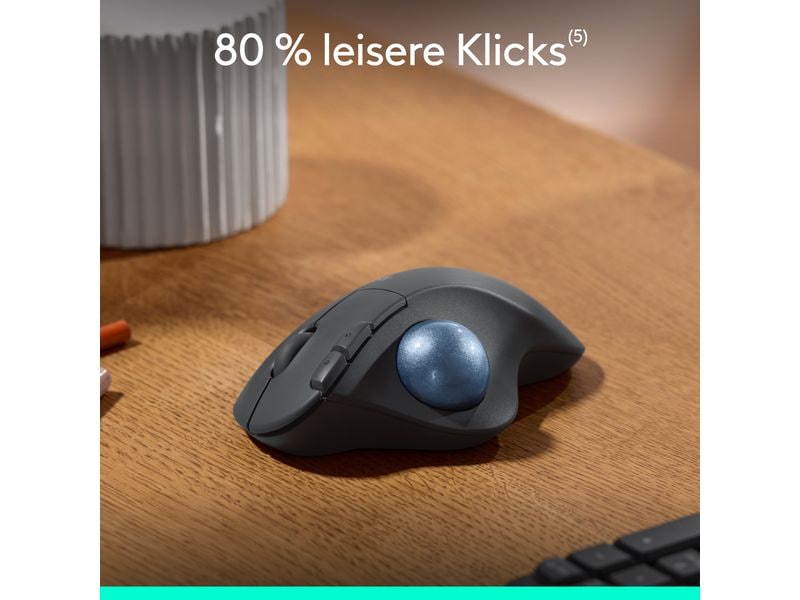 Logitech Trackball Ergo M575s Wireless Graphite Arbeiten in Ihrer Komfortzone mit dem kabellosen Ergo M575S Trackball