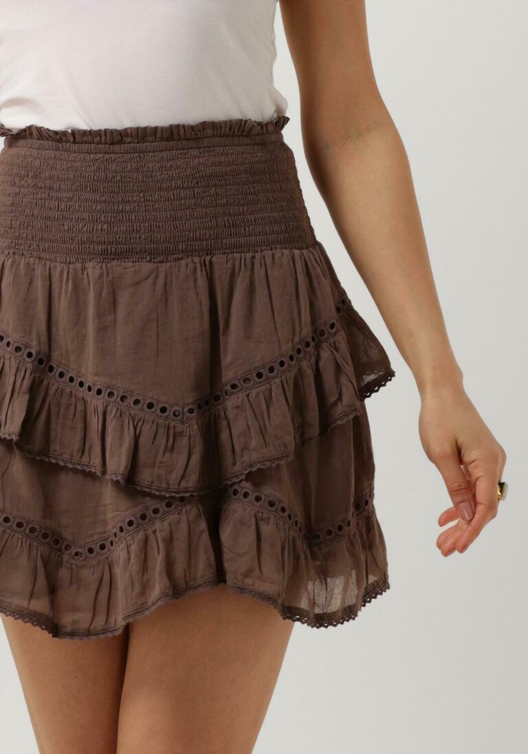 NEO NOIR bruine neo noir minirok ricki s voile skirt